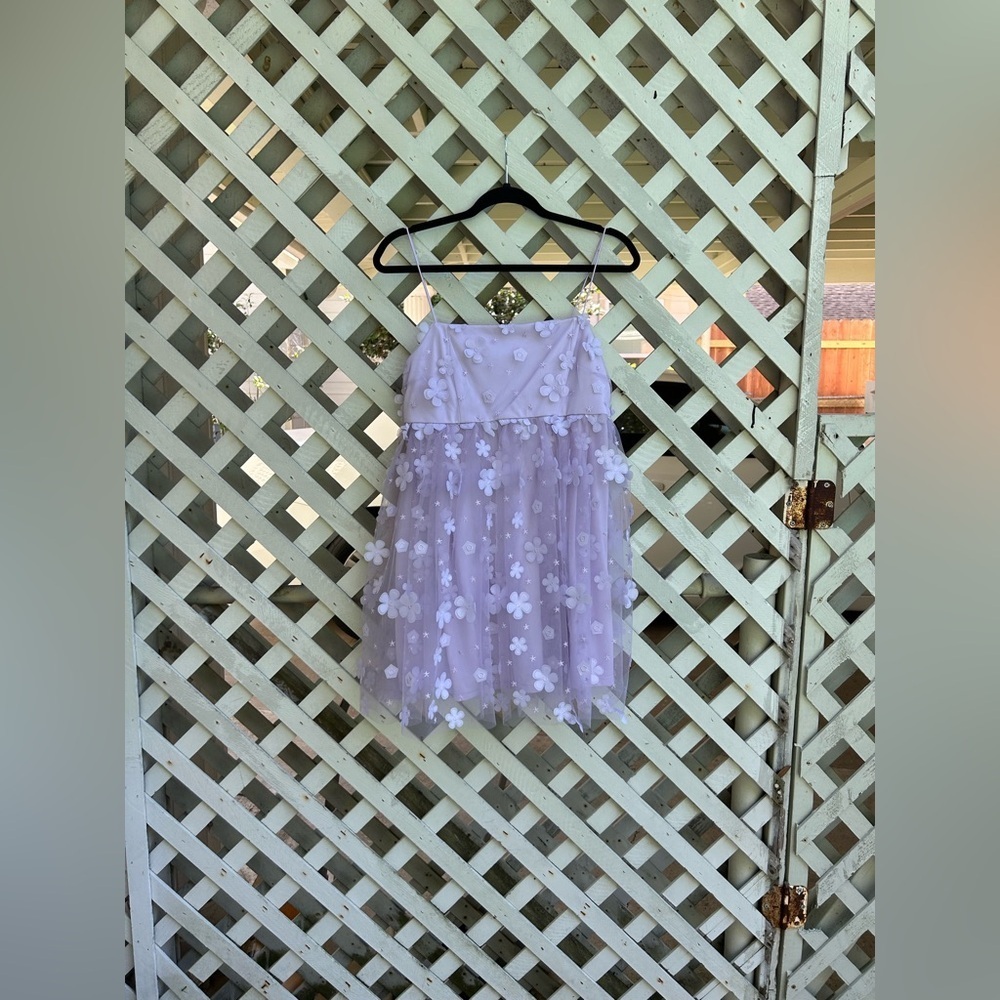❤️Aurora Floral Mesh Baby Doll Dress - Picture 4 of 6